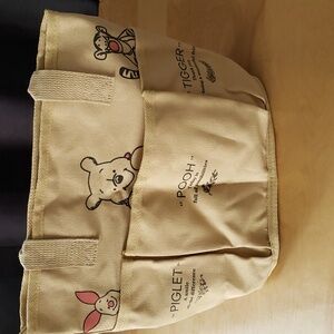 Winnie the Pooh canvas tote, tan